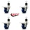 Service Caster 3'' Solid Poly Swivel 1-7/8'' Expanding Stem Caster Set Total Lock Brake, 4PK SCC-EXTTL20S314-SPUS-178-4 - alternate 3